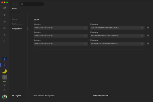 Profile integrations